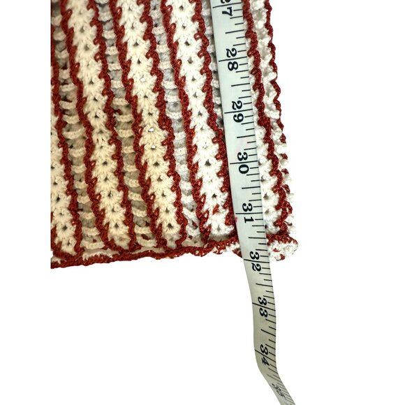 NWT My Beachy Side Hand-Crochet Elastic Waist Pants Gold Flame Size S - Picture 8 of 9